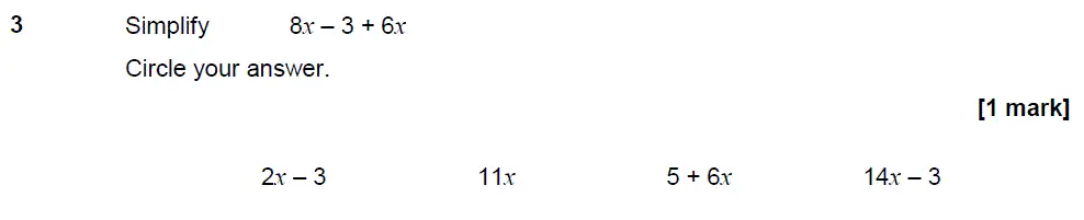 Question 3 - GCSE AQA Foundation Maths Past Paper 2 (Calculator) - November 2018
