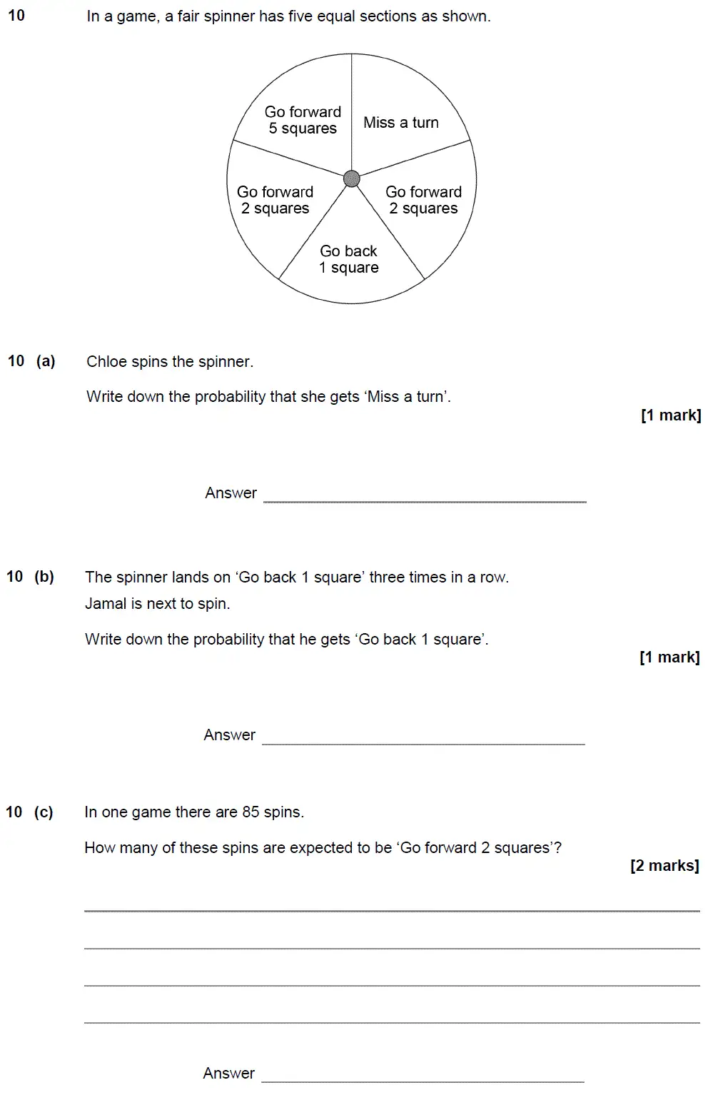 Question 12 - GCSE AQA Foundation Maths Past Paper 3 (Calculator) - November 2018