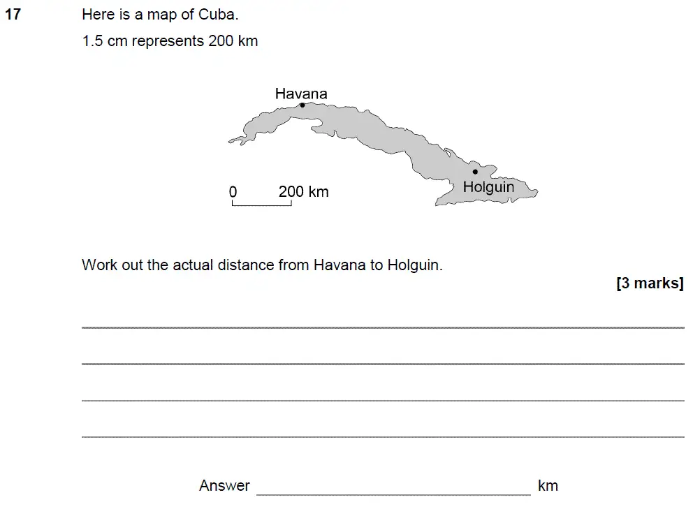 Question 20 - GCSE AQA Foundation Maths Past Paper 3 (Calculator) - November 2018