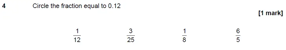 Question 4 - GCSE AQA Foundation Maths Past Paper 3 (Calculator) - November 2018