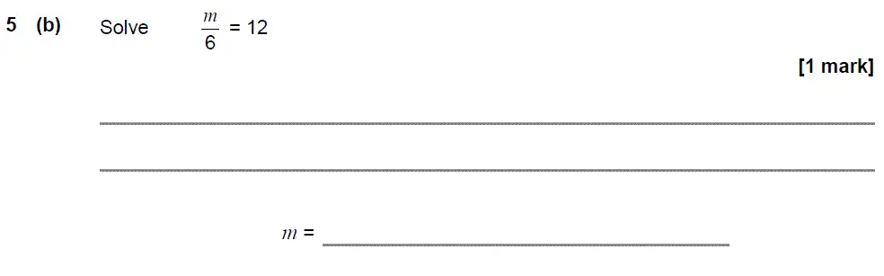 Question 6 - GCSE AQA Foundation Maths Past Paper 3 (Calculator) - November 2018