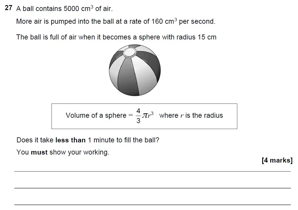 Question 32 - GCSE AQA Foundation Maths Past Paper 2 (Calculator) - November 2021