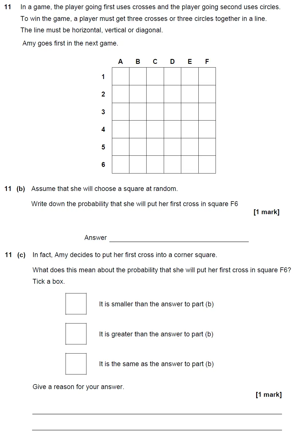 Question 12 - GCSE AQA Foundation Maths Past Paper 3 (Calculator) - November 2021