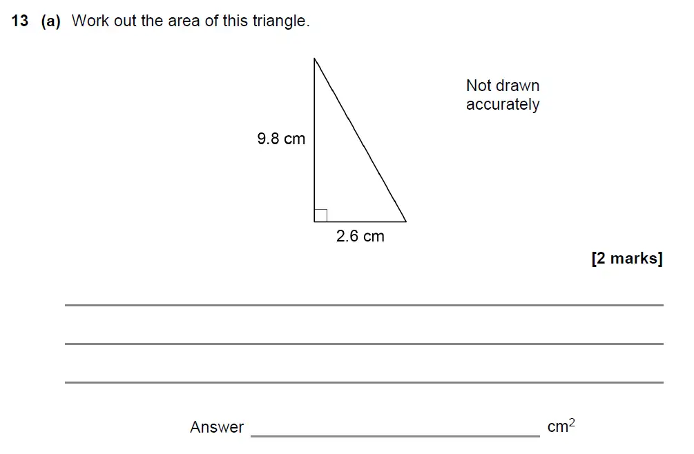 Question 14 - GCSE AQA Foundation Maths Past Paper 3 (Calculator) - November 2021