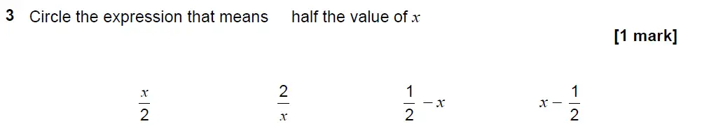 Question 3 - GCSE AQA Foundation Maths Past Paper 3 (Calculator) - November 2021