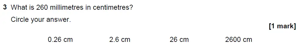 Question 3 - GCSE AQA Foundation Maths Past Paper 1 (Non-Calculator) - November 2021
