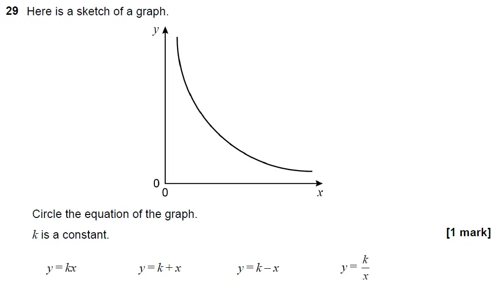 Question 38 - GCSE AQA Foundation Maths Past Paper 1 (Non-Calculator) - November 2021