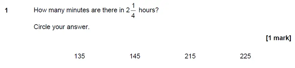 Question 1 - GCSE AQA Foundation Maths Past Paper 2 (Calculator) - November 2017