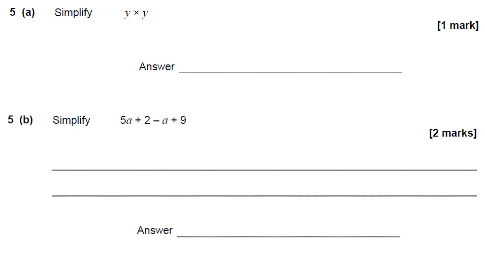 Question 5 - GCSE AQA Foundation Maths Past Paper 2 (Calculator) - November 2017