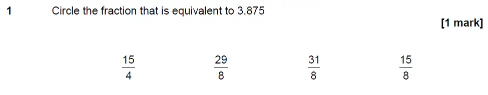 Question 1 - GCSE AQA Higher Maths Past Paper 2 (Calculator) - November 2017