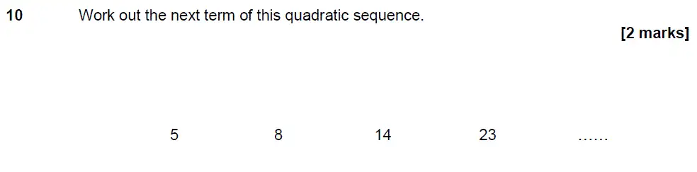 Question 10 - GCSE AQA Higher Maths Past Paper 2 (Calculator) - November 2017