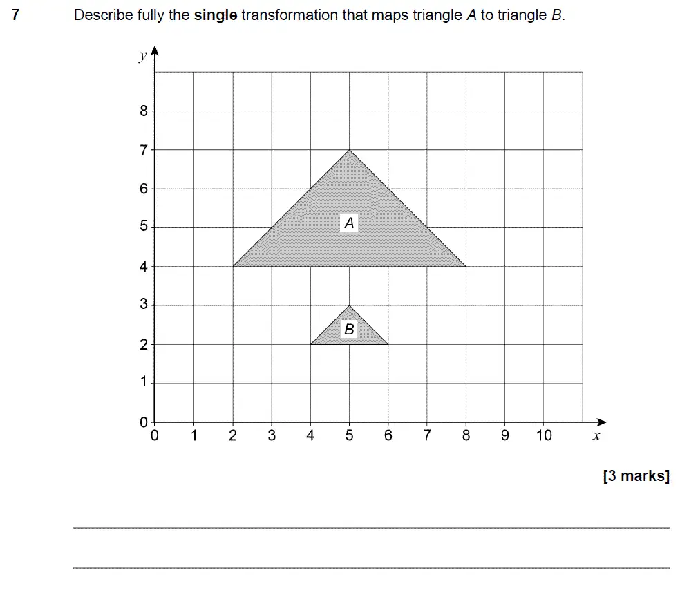 Question 7 - GCSE AQA Higher Maths Past Paper 2 (Calculator) - November 2017