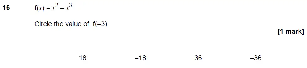 Question 16 - GCSE AQA Higher Maths Past Paper 3 (Calculator) - November 2017