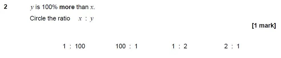 Question 2 - GCSE AQA Higher Maths Past Paper 3 (Calculator) - November 2017