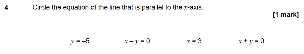 Question 4 - GCSE AQA Higher Maths Past Paper 3 (Calculator) - November 2017