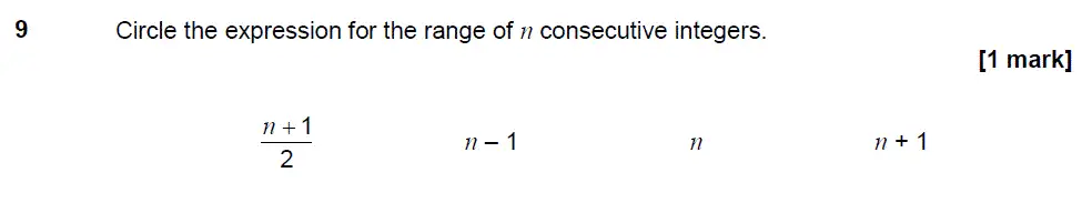 Question 10 - GCSE AQA Higher Maths Past Paper 1 (Non-Calculator) - June 2017