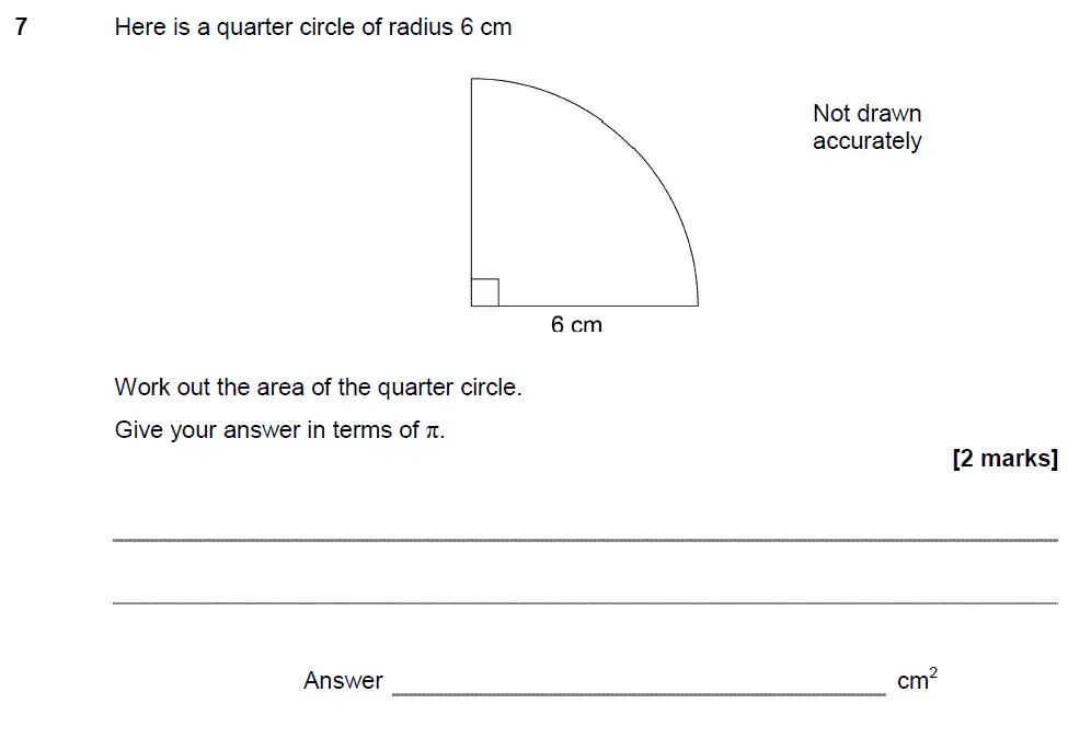 Question 8 - GCSE AQA Higher Maths Past Paper 1 (Non-Calculator) - June 2017