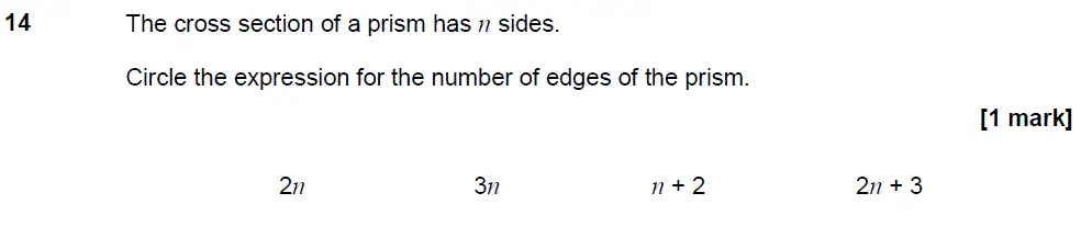Question 15 - GCSE AQA Higher Maths Past Paper 2 (Calculator) - November 2018