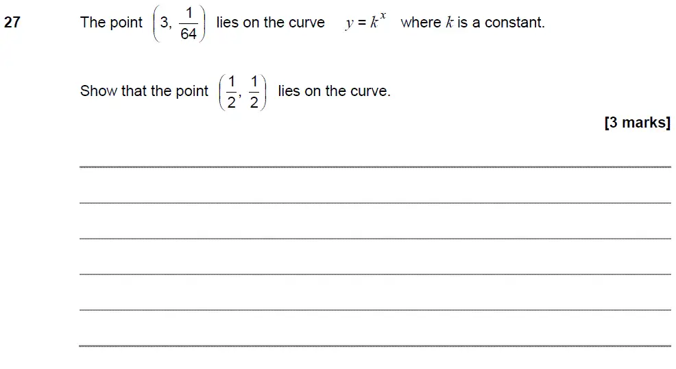 Question 28 - GCSE AQA Higher Maths Past Paper 2 (Calculator) - November 2018