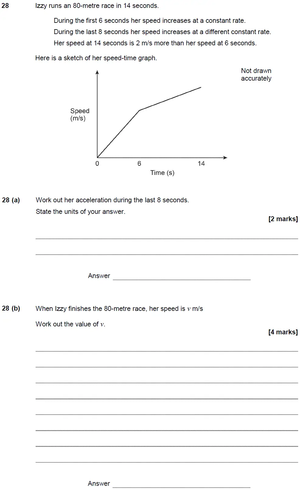 Question 29 - GCSE AQA Higher Maths Past Paper 2 (Calculator) - November 2018