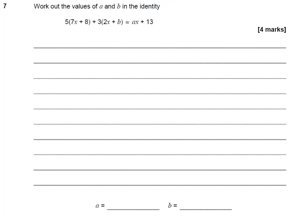 Question 8 - GCSE AQA Higher Maths Past Paper 2 (Calculator) - November 2018