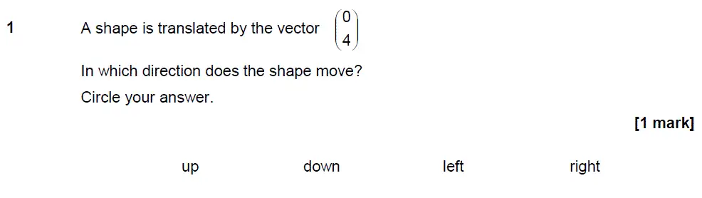 Question 1 - GCSE AQA Higher Maths Past Paper 3 (Calculator) - November 2018