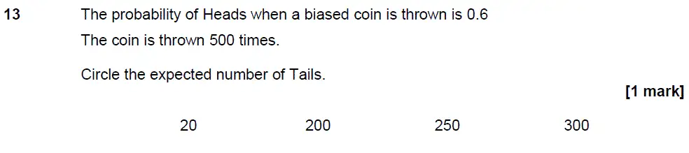 Question 13 - GCSE AQA Higher Maths Past Paper 3 (Calculator) - November 2018
