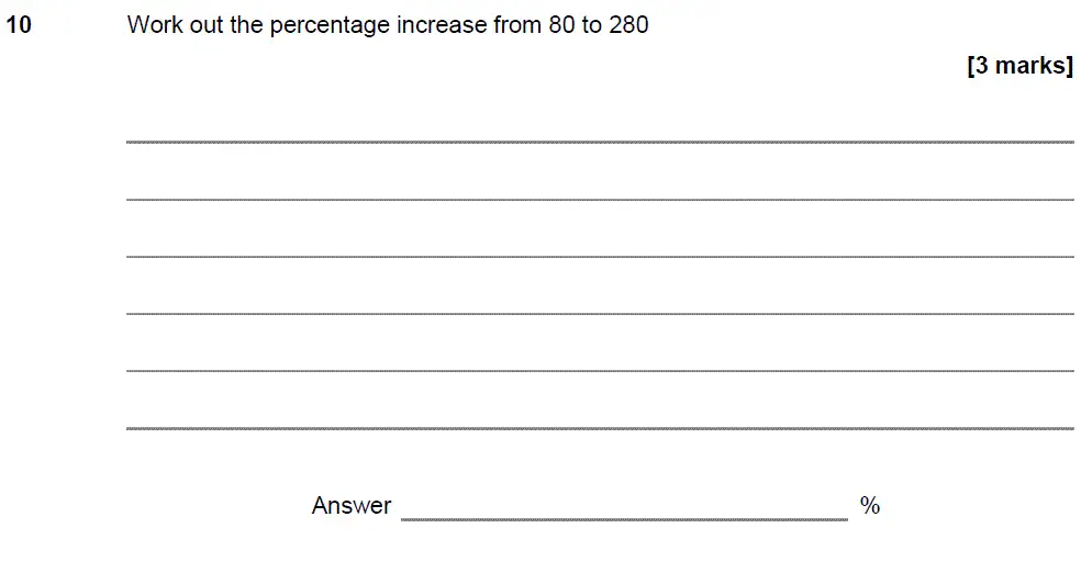 Question 10 - GCSE AQA Higher Maths Past Paper 1 (Non-Calculator) - November 2018