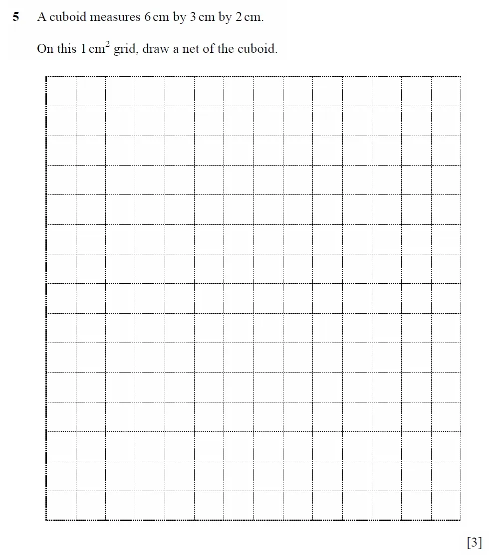 Question 05 - Cambridge IGCSE Maths Past Papers - Core Calculator 2020 - Specimen Paper 1