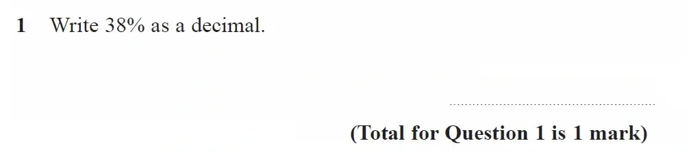 Question 01 - GCSE Edexcel Foundation Maths Past Paper 1 June 2023