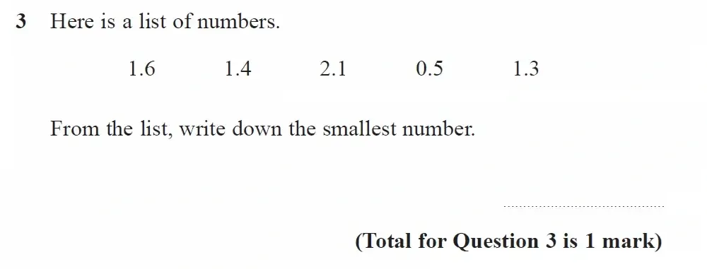 Question 03 - GCSE Edexcel Foundation Maths Past Paper 1 June 2023
