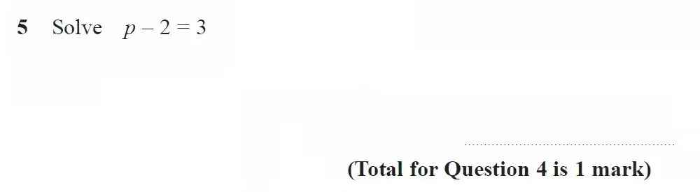 Question 05 - GCSE Edexcel Foundation Maths Past Paper 1 June 2023