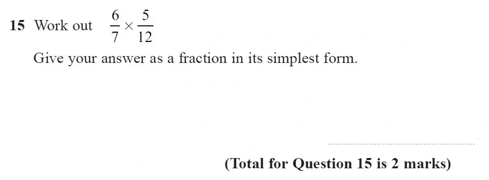 Question 15 - GCSE Edexcel Foundation Maths Past Paper 1 June 2023