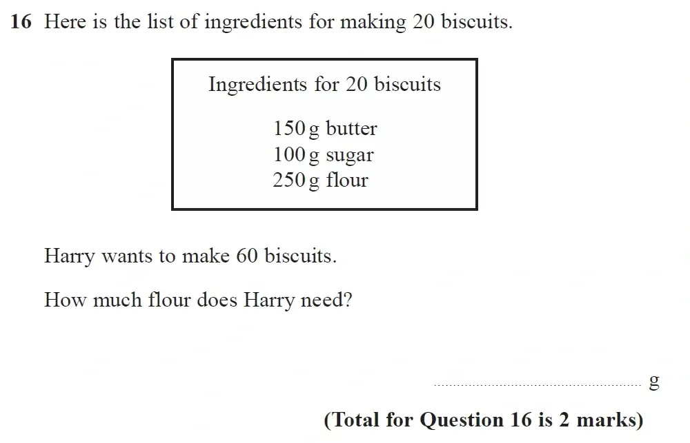 Question 16 - GCSE Edexcel Foundation Maths Past Paper 1 June 2023