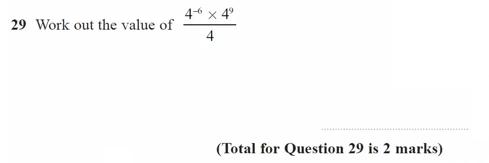 Question 29 - GCSE Edexcel Foundation Maths Past Paper 1 June 2023