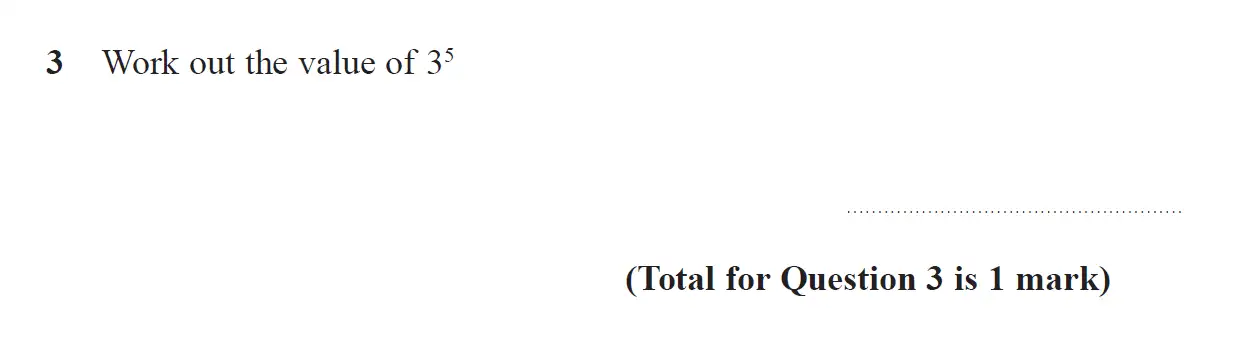 Question 3 - GCSE Edexcel Foundation Maths Past Paper 2 (Calculator) - June 2018