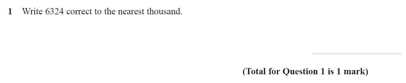 Question 1 - GCSE Edexcel Foundation Maths Past Paper 1 (Non-Calculator) - June 2018
