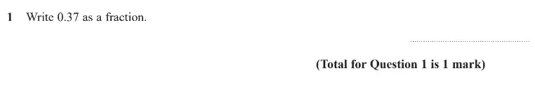Question 1 - GCSE Edexcel Foundation Maths Past Paper 2 (Calculator) - June 2020