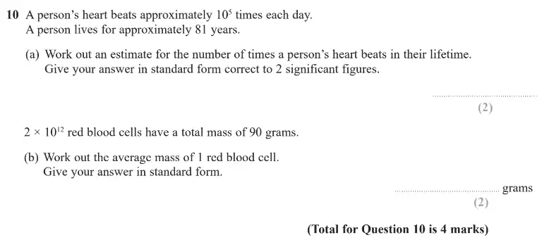 Question 11 - GCSE Edexcel Higher Maths Past Paper 3 (Calculator) - June 2020