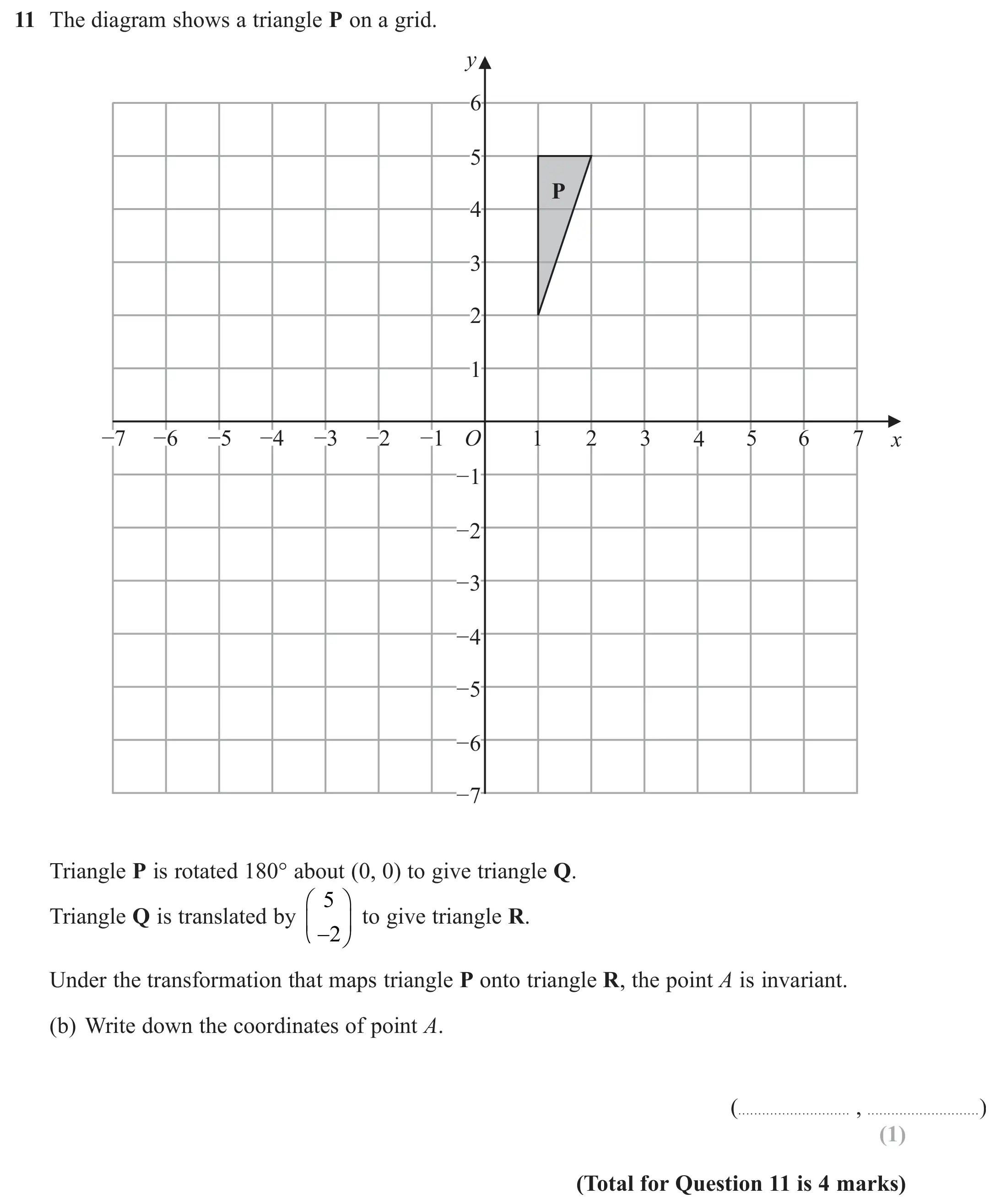Question 11(b) - GCSE Edexcel Higher Maths Past Paper 3 (Calculator) - June 2020