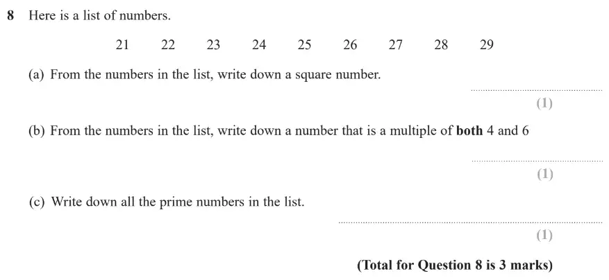 Question 8 - GCSE Edexcel Foundation Maths Past Paper 2 (Calculator) - June 2017