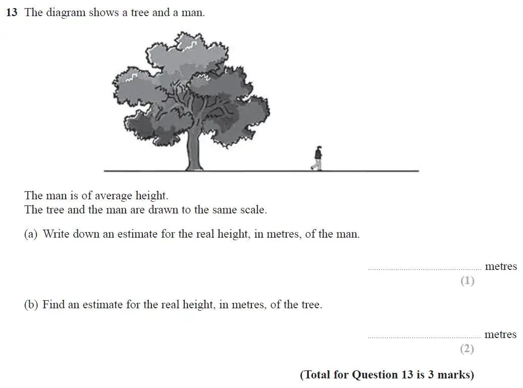 Question 13 - GCSE Edexcel Foundation Maths Past Paper 1 (Non-Calculator) - June 2017