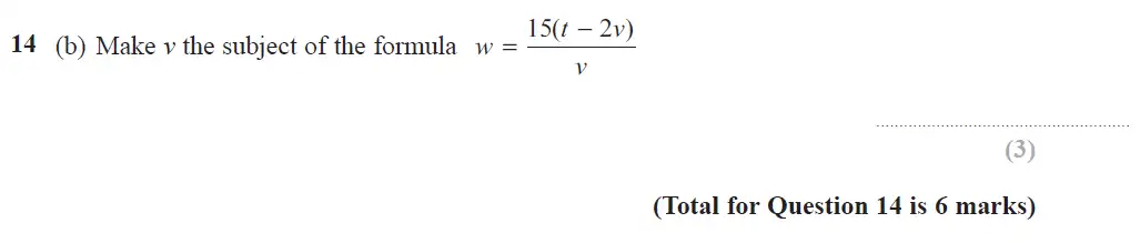 Question 15 - GCSE Edexcel Higher Maths Past Paper 3 (Calculator) - June 2017