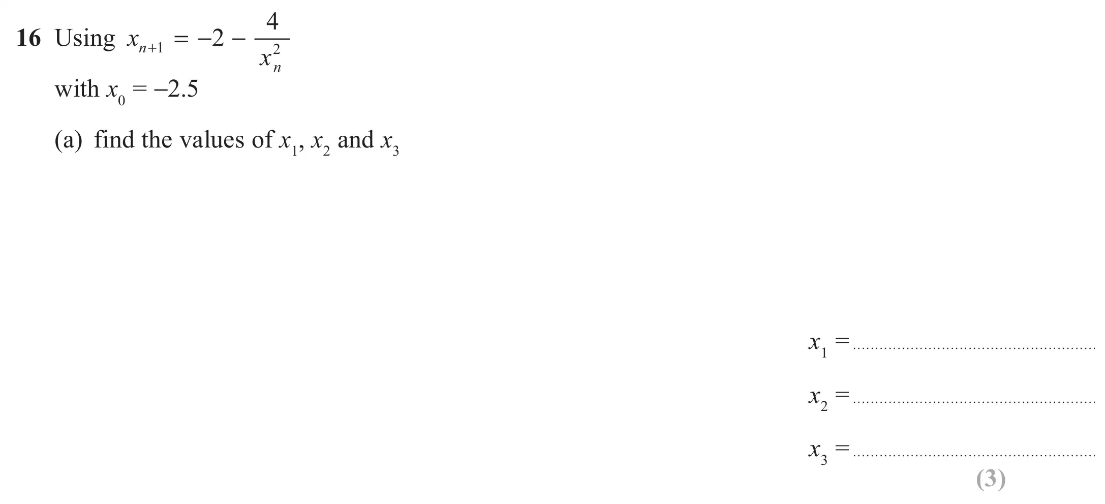 Question 16(a) - GCSE Edexcel Higher Maths Past Paper 3 (Calculator) - June 2017