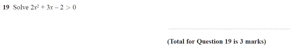 Question 20 - GCSE Edexcel Higher Maths Past Paper 3 (Calculator) - June 2017