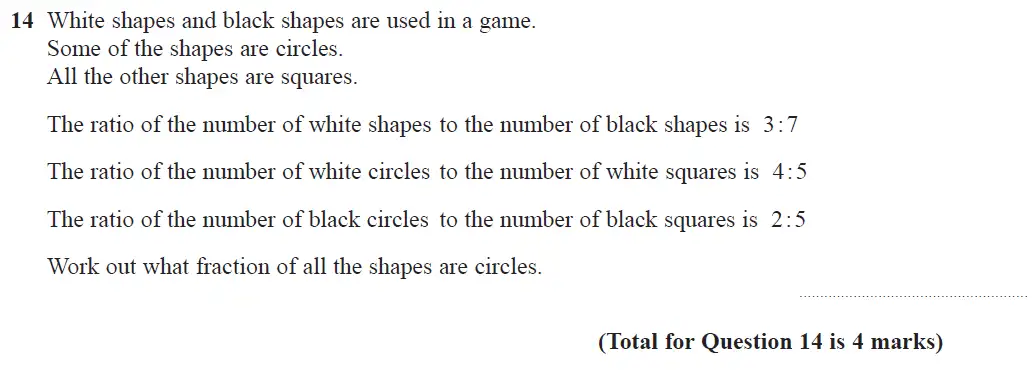 Question 15 - GCSE Edexcel Higher Maths Past Paper 1 (Non-Calculator) - June 2017