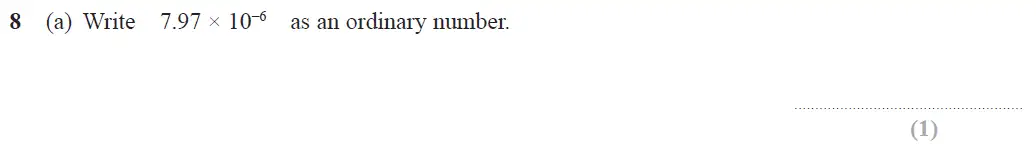 Question 8 - GCSE Edexcel Higher Maths Past Paper 1 (Non-Calculator) - June 2017