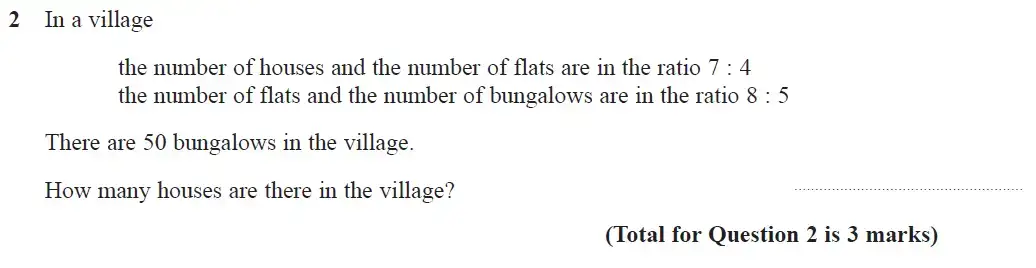Question 2 - GCSE Edexcel Higher Maths Past Paper 1 (Non-Calculator) - June 2018