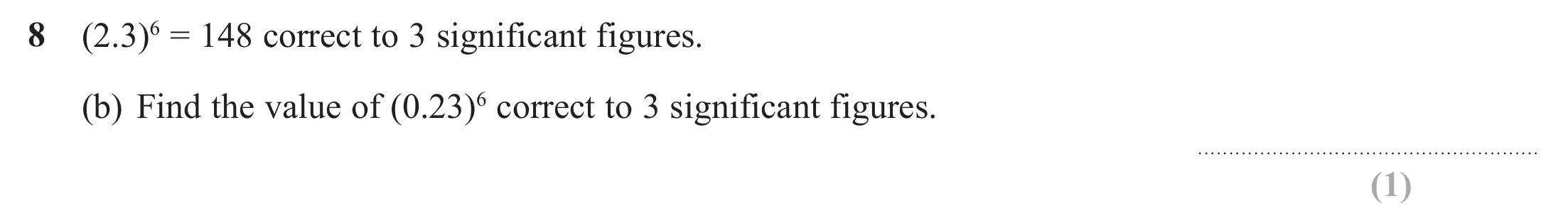 Question 8(b) - GCSE Edexcel Higher Maths Past Paper 1 (Non-Calculator) - June 2019