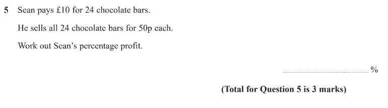 Question 5 - GCSE Edexcel Higher Maths Past Paper 1 (Non-Calculator) - June 2020